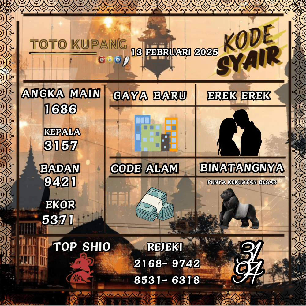 Kode Syair Kupang Pools - Februari Pools
